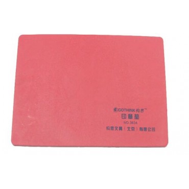 #构思红色软印章垫 盖章专用垫子 长方形印垫 财务必备 加厚耐用3634