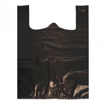 背带式垃圾袋 塑料袋 手提垃圾袋 黑色 29*30cm 30-40个/捆 单捆装