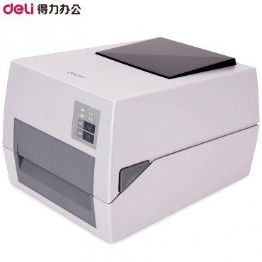 得力条码打印机DL-820T热转印铜版纸标签面单碳带打印机