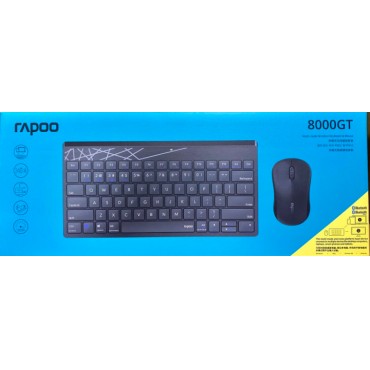 雷柏8000T/GT无线蓝牙键盘鼠标套装便携防水套装台式笔记本电脑