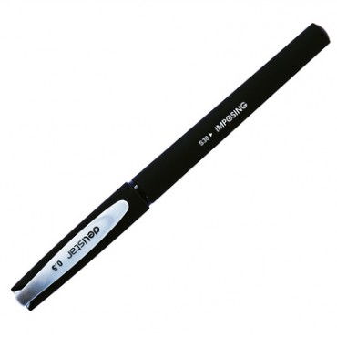 得力中性笔0.5mm S30单支装磨砂商务签字中性笔