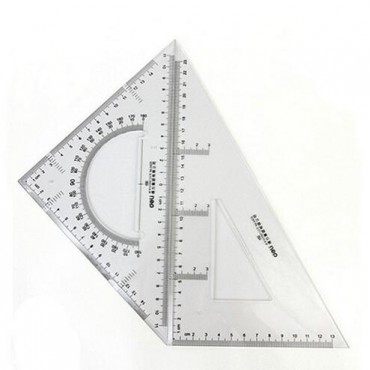 得力 6425 三角尺三角板 有效尺寸23cm