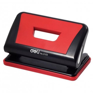 <strong style="color:red;">得力</strong>打孔机0103 中号手动打孔器 可打10张80g纸 颜色随机 办公用