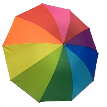 彩虹折叠遮阳伞