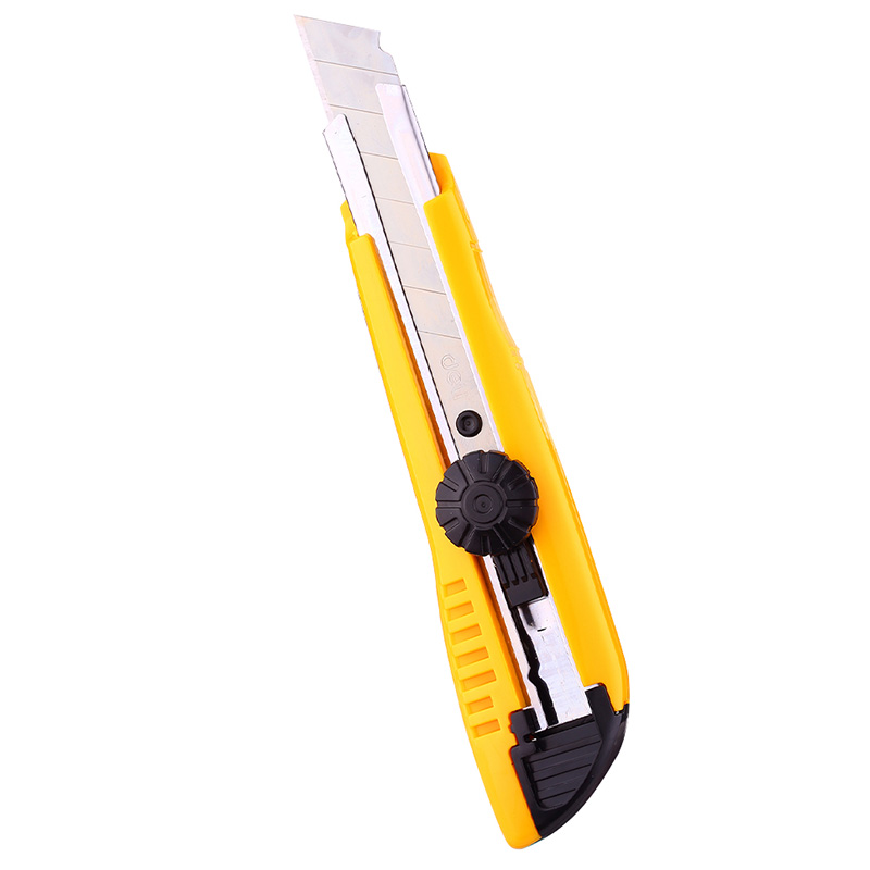 得力办公美工刀2043螺旋固定裁纸刀手工工具刀大号壁纸刀文具