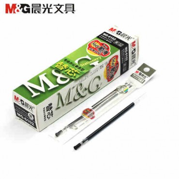 晨光0.5中性笔笔芯MG6102黑 20支装 子弹头水笔芯签字笔芯替芯