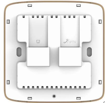 TP-LINK 86型面板式无线AP宾馆酒店家用TL-AP300I-POE 薄款香槟金